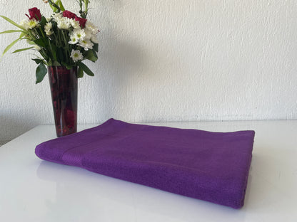 Extra Large Oversized Bath Towels - Purple, 100% Cotton Turkish Towels for Hotel and Spa, Maximum Softness, 40 by 79 and 100x200 cm