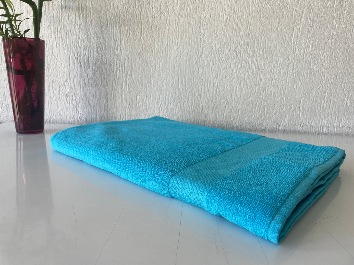 Extra Large Oversized Bath Towels - Turquoise, 100% Cotton Turkish Towels for Hotel and Spa, Maximum Softness, 40 by 79 and 100x200 cm