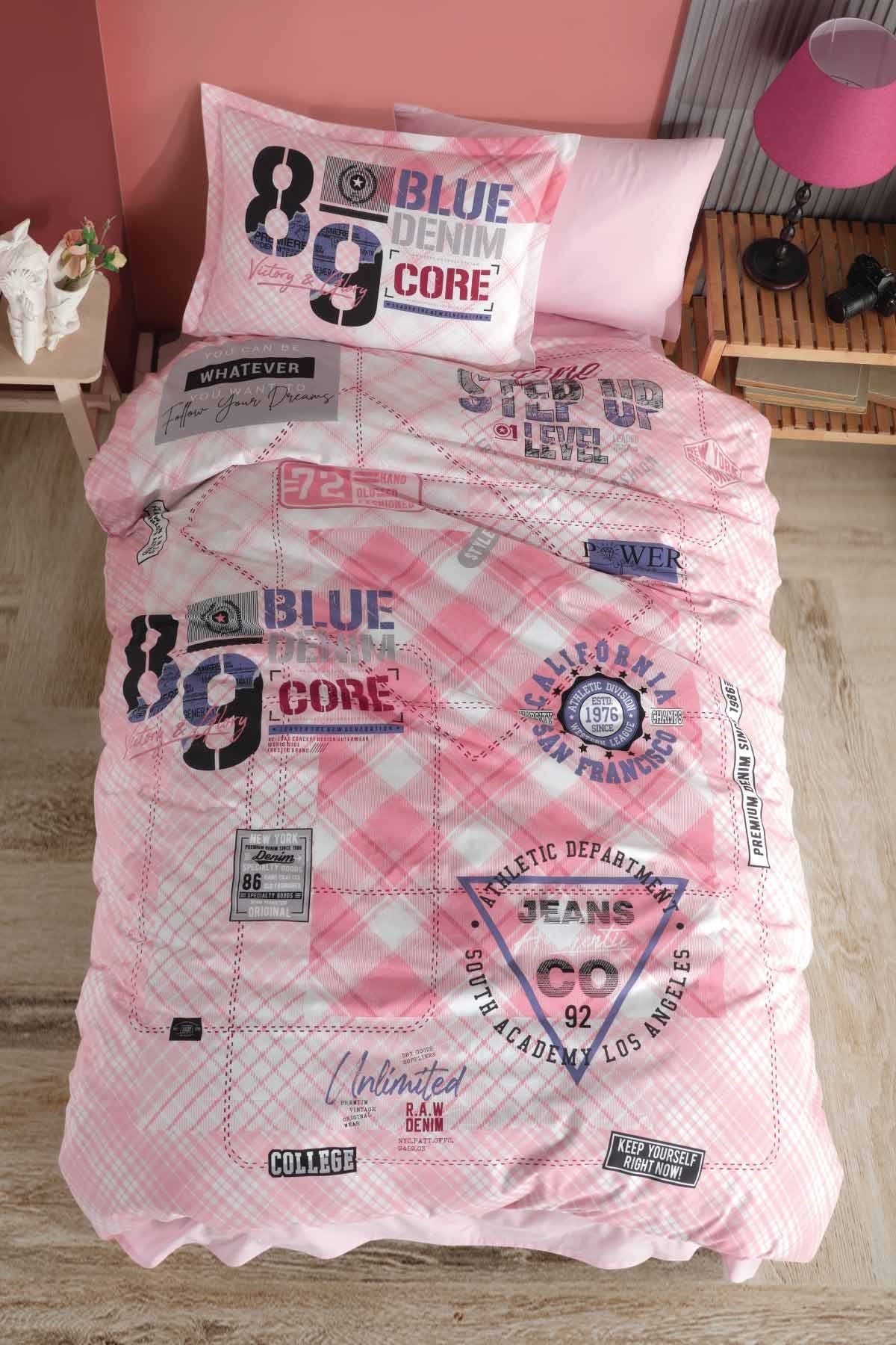 100% Cotton Denim Bedding Set, Single/Twin Size Quilt/Duvet Cover Set