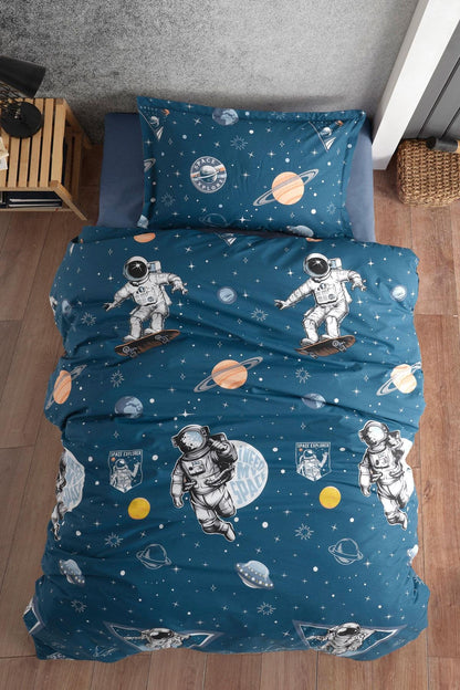 100% Cotton Galaxy Bedding Set, Single/Twin Size Quilt/Duvet Cover Set