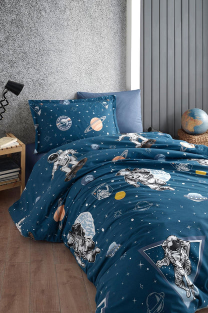 100% Cotton Galaxy Bedding Set, Single/Twin Size Quilt/Duvet Cover Set